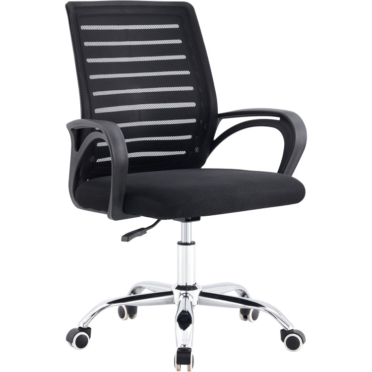 Mesh Office Chair Black & Chrome - CEHY807