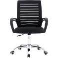Mesh Office Chair Black & Chrome - CEHY807