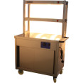 Mobile Flat Top Hot Cupboard with 2 tier Heated Gantry 900mm - CEHYH09HD