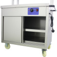 Mobile Flat Top Hot Cupboard with 2 tier Heated Gantry 900mm - CEHYH09HD