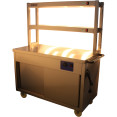Mobile Flat Top Hot Cupboard with 2 tier Heated Gantry 1500mm - CEHYH15HD