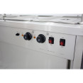 Mobile Food Service Counter with Bain Marie Top and Hot Cupboard - CEHYH4WS