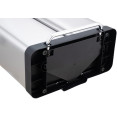 Commercial Pedal Double Waste Bin 2x36 Litres Satin Surface 590x362x616mm - CEJY9127