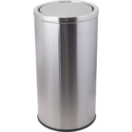 Commercial Swing Lid Waste Bin 38 Litres Satin - CEJY9400