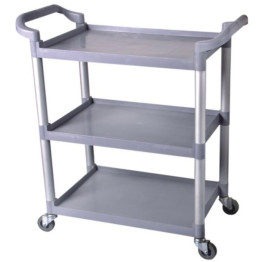 Professional Utility Trolley Multi-purpose 3 tier Grey 860x420x930mm - CEJYXUC405GREY