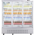 Commercial Upright Display Refrigerator 1575 Litres 3 Glass Doors 5 Shelves Ventilated Cooling 1875x740x2100mm - CEKOBE204