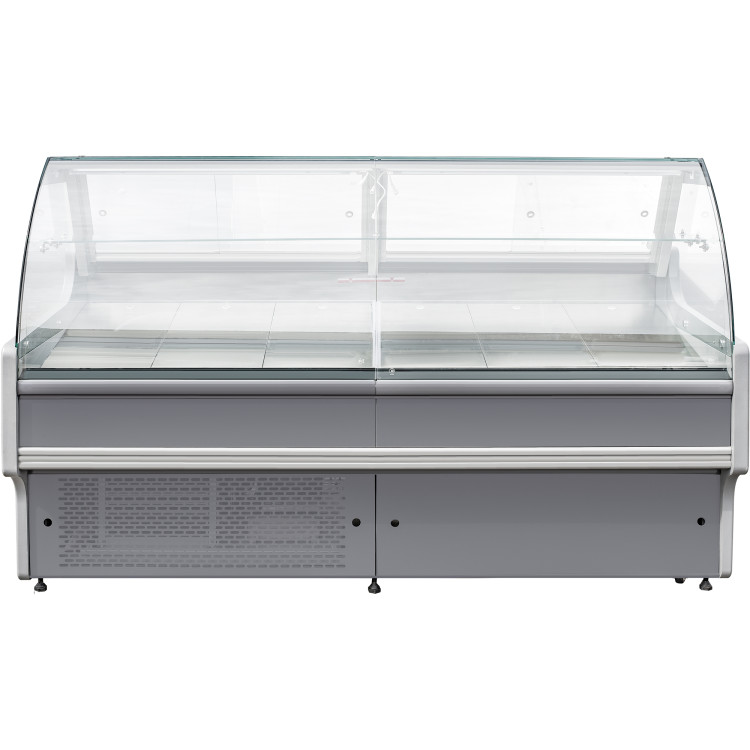 Serve over Deli counter Curved glass front Width 1800mm - CEKSCP1808RCC