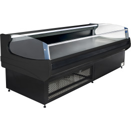 Open Deli counter Straight glass front Width 1955mm Black - CEKSCP2011RF