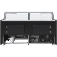 Serve over Deli counter Black front Straight glass front Width 1330mm - CEKSCP1309SCD