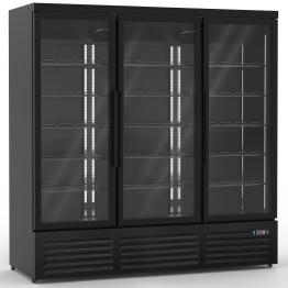 Commercial Display Freezer with Triple Glass door 1450 litres Black - CEKXD1880BLACK