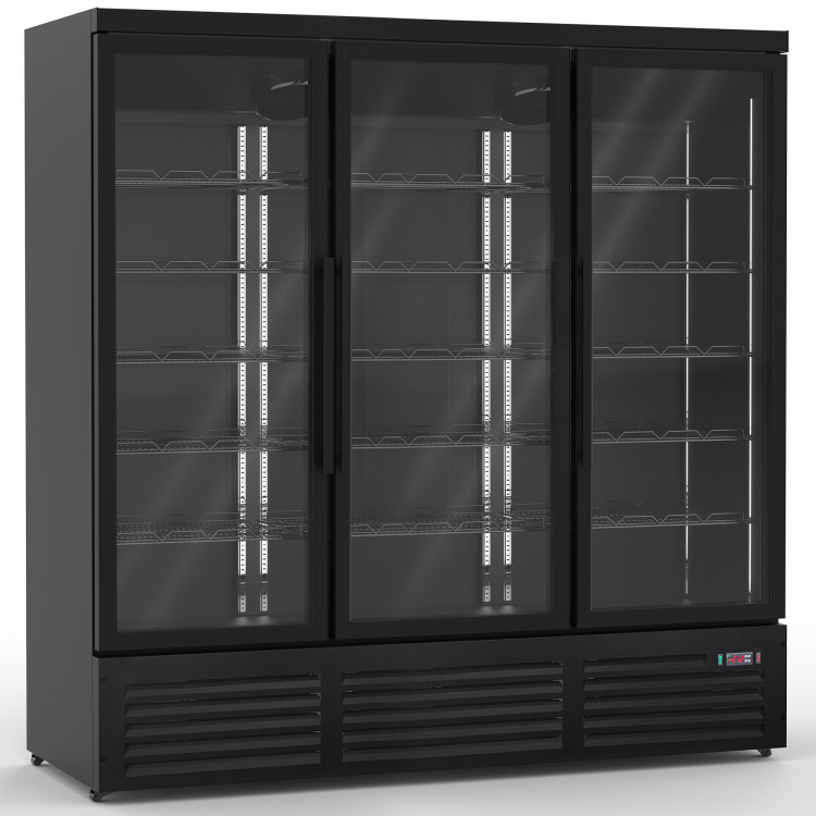 Commercial Display Freezer with Triple Glass door 1450 litres Black - CEKXD1880BLACK