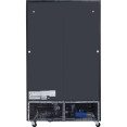 Commercial Bottle cooler Upright 930 litres Ventilated cooling Twin hinged doors Black Canopy light - CELG1000BFMBLACK