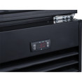 Commercial Bottle cooler Upright 930 litres Ventilated cooling Twin hinged doors Black Canopy light - CELG1000BFMBLACK