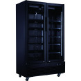 Commercial Bottle cooler Upright 930 litres Ventilated cooling Twin hinged doors Black - CELG1000BFPBLACK