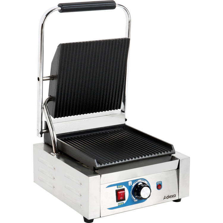 Heavy Duty Panini Contact grill Single Ribbed - CEMLP811