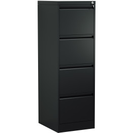 Professional Filing Cabinet 4 drawer 460x620x1330mm Black - CEMXDC3BLACK