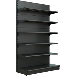 Retail Wall Shelving Add On Unit Black - CENSREU11BLACK125ADD