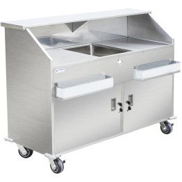 Commercial Portable Bar Stainless Steel with Doors 1550x580x1200mm - CEPB2361HDSS