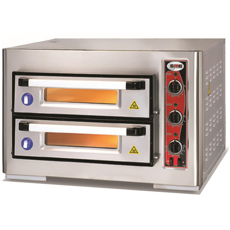 Electric Pizza Oven 2 chambers 620x620mm Capacity 4+4 pizzas at 12" 230V/1 phase - CEPF6262DE
