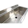 Commercial Pot Wash Sink Stainless steel 1 bowl Splashback 2 Doors 1200mm Depth 700mm - CEPSD120702D
