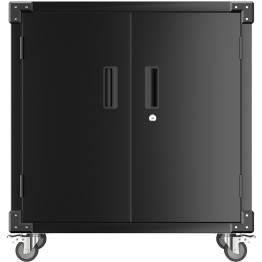 Professional Mobile Black 2 Door Steel Tool Cabinet 800x420x900mm - CESART220