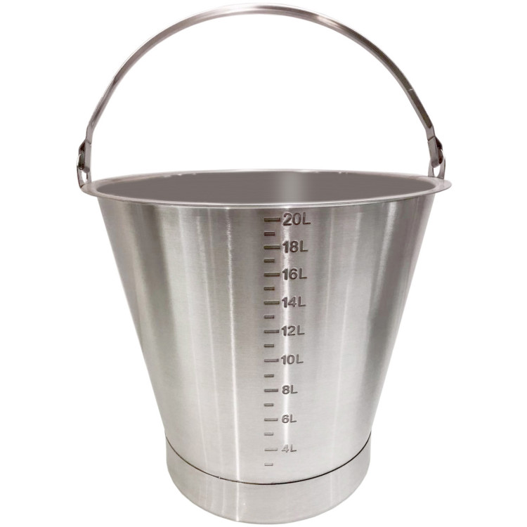 Ice Bucket with Scale 20 Litres Stainless Steel - CESBC020