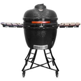 24" Ceramic Kamado BBQ Grill Egg XL Black - CESE24BLACK