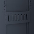 Heavy Duty Grey 2 Door Lockable Steel Tool Cabinet with 4 Shelves & Pegboard 800x400x1800mm - CESETC1GREY