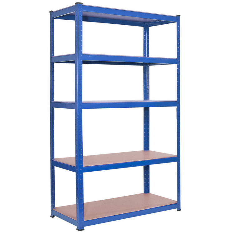 Commercial Blue Heavy Duty Shelving Unit 5 Shelves 875kg Loading Capacity 700x300x1500mm - CESP17515CBLUE