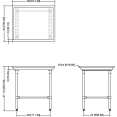 Commercial Stainless Steel Dish Sorting Table 914mm Width - CESRT36