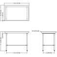 Commercial Stainless Steel Dish Sorting Table 1219mm Width - CESRT48