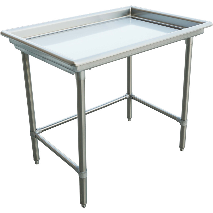 Commercial Stainless Steel Dish Sorting Table 1219mm Width - CESRT48