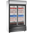 Commercial Twin Bottle cooler Upright 525 litres Sliding glass doors Black&White - CESSP688WEB
