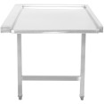 Unloading table Right side 600x650x850mm No bottom shelf No splashback Stainless steel - CESWT6065L