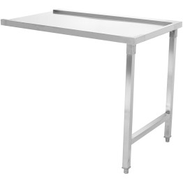 Unloading table Right side 600x650x850mm No bottom shelf No splashback Stainless steel - CESWT6065L