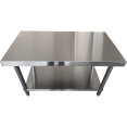 Professional Work table Stainless steel Bottom shelf 1600x600x850mm - CETOR1660
