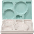 Professional Thermo Meal Tray with 5 Compartments - CETT5N