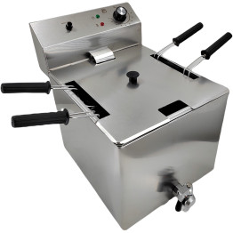 Commercial Pasta boiler Electric 4 baskets 12 litres 3kW Drain tap - CEVAPC4