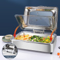 Chafing dish Electric Glass lid Stainless steel 7 litres GN1/1 - CEVICCD528