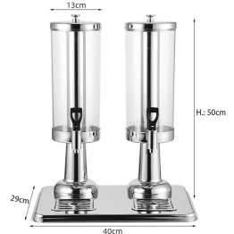 Commercial Juice Dispenser 2x3 litres - CEVICJDPTPC6
