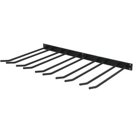 Wine Glass Rack Black Wall mounted Length 300mm 15 wine glasses - CEWGA58500300B
