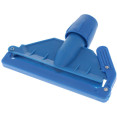 3 Piece Mop Set: Stainless Steel Pole, Blue Connector & Cloth Mop Head - CEWH052