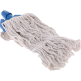 3 Piece Mop Set: Stainless Steel Pole, Blue Connector & Cloth Mop Head - CEWH052