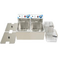 Commercial Double Deep Fat Fryer 6 + 6  litres 2.5kW Countertop - CEWH102A