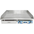 Commercial Griddle Ribbed 728x393mm 2 zones 4.4kW Electric - CEWHEG820AR