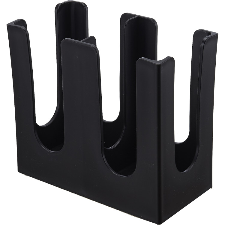 Black Cup Holder / Dispenser 2 Stacks - CEWQB3003