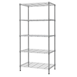 Professional 5 Tier Shelving Unit Silver 600x350x1500mm - CEWS2414595S