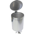 Professional Waste bin Stainless steel Wheels Pedal 120 litres - CEVAD6904