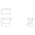 Commercial Work Table Stainless Steel Bottom Shelf 1000x600x900mm - CEWTG600X1000