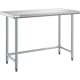 Commercial Work table Stainless steel No bottom shelf 1520x760x900mm - CEWTGOB3060418